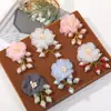 Original pequeño fresco lirio del valle gasa de perla flor diy tejido a mano tocado accesorios para el cabello aretes material al por mayor