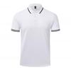Nueva colección primavera-verano 2024 para hombre, polo de hilo de algodón, barras paralelas, camiseta de manga corta para hombre, camiseta para hombre y mujer, mismo estilo, imprimible, bordada