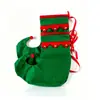 Sombrero de Elfo Navideño Transfronterizo Sombrero de Fieltro Estilo Elfo Navideño Sombrero Rojo y Verde con Cascabeles Adorno para Fiesta Navideña