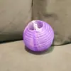Luzes de Corda de Lanterna Pequena de 3 Polegadas Transfronteiriças, Lanternas Coloridas, Decorações de Jardim de Tecido de Seda à Prova de Chuva para Exterior, Lanternas de Halloween