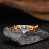 Anillo tesoro de plata de ley S925 sin color, nicho de alta gama, topacio natural, amatista de granada, color gris permeable, para mujer