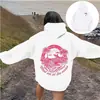 Sudadera de Amazon Transfronteriza para Mujer Sudadera TODO VIENE EN OLAS Sudadera con Forro de Polar