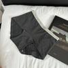 6176 Boxer Briefs Simples de Alta Qualidade em Algodão Puro, Conforto de Pele Nua, Virilha Respirável, Cintura Média, Roupa Íntima Feminina que Cobre o Quadril