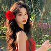 Presilha de Cabelo com Franja Estilo Fada Mori Lírio-do-Vale Feminina Nova Roupa de Cabeça Estilo Chinês Clipe Lateral de Flor Acessórios de Cabelo para Noiva Adereços de Foto