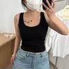 Nuevo Chaleco Térmico de Otoño e Invierno para Mujer, Almohadilla para Bra con Copa Integrada, Top Tubo, Top Estilo 'Chica Picante', Camisola de Color Sólido con Acabado Cepillado