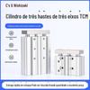 Cilindro de três hastes de três eixos com haste guia Xiqi TCM 12/16-10 x 20*25 cilindro de três hastes de dupla ação com grande força
