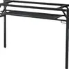 Estante plegable, Soporte de mesa simple, Estante de metal, Soporte de mesa, Base de mesa de patas simples, Pata de mesa, Estante de almacenamiento cuadrado de hierro forjado