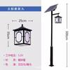 Cabeça de Lâmpada de Pátio Luz Solar de Jardim Luz Externa Jardim Casa Comunidade Estrada Poste Alto 3m Luz de Rua LED Externa