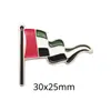 Insígnia de metal com bandeira dos Emirados Árabes Unidos transfronteiriça acessórios de vestuário presentes adesivos para celular fabricantes de origem atacado personalização