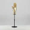 Adereços de Modelo de Mão Galvanizados Suporte de Exibição de Joias Modelo de Mão Falso Rack de Exibição de Vitrine de Loja de Roupas Suporte de Luvas Decoração