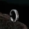 Anillo Cabeza de Dragón Zodiacal Supremo Transfronterizo Europeo y Americano para Hombre Dominante Retro Joyería de Mano Anillo de Calavera Punk Personalidad