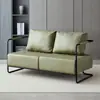 Cadeira sofá de ferro forjado, estilo vintage, estilo industrial, luxo leve, design simples, sofá para área de estar da sala de estar, sofá pequeno de um lugar de designer