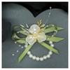 Flor de muñeca para dama de honor flor para hermana de la novia grupo flor bosque boda coreana pulsera de boda padres novio padrino broche