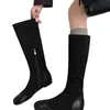 Otoño/Invierno Punta Redonda Aumentador de Altura Elegante Estilo Británico Nuevas Botas Elásticas Adelgazantes Adelgazantes Estilo Retro Francés Versátil para Mujer 2026