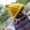 INS Chapéu de Lã Japonês e Coreano Masculino e Feminino com Ponta Chapéu de Tricô Quente para Pais e Filhos Ponto de Ida e Volta Chapéu de Bico para Crianças