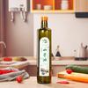 Botella dispensadora de aceite de oliva 250 ml Forma cuadrada Aceite de nuez Camelia Linaza Botella de vidrio color té Botella pequeña de aceite de pimienta