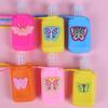 Conjunto de frascos de álcool em gel de bolso Conjunto de frascos de perfume de silicone criativo de desenho animado 30ml de álcool em gel