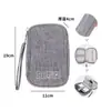 Bolsa de Almacenamiento para Cables de Datos, Bolsa de Almacenamiento Digital Multifuncional Portátil Compartimentada para Viajes para Unidades USB, Auriculares, Cargadores y Ratón
