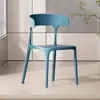 Cadeira de Jantar para Uso Doméstico, Cadeira Chifre Estilo Nórdico, Banqueta de Plástico Minimalista Moderna, Cadeira de Mesa de Jantar, Cadeira de Escritório com Encosto para Lazer, Celebridade da Internet