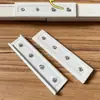 Conector de riel para accesorios de cortina, riel recto reforzado, pieza de conexión de riel curvo, dispositivo de acoplamiento de riel guía de aleación de aluminio