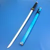 Cuchillo de madera de dibujos animados Kuniu arma taidao japonesa accesorios productos de comercio exterior para el hogar cuchillo de tensor azul venta al por mayor hoja no abierta