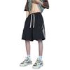 Pantalones cortos casuales de verano para hombre, de marca de moda, de seda de hielo, transpirables, de secado rápido, finos, sueltos, para deportes de calle, correr, playa.