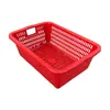 Suministradas directamente por el fabricante, Cestas de plástico para clasificación y distribución de comercio electrónico, Cestas de almacenamiento de frutas y verduras para cocina, Cestas escurridoras de marco de plástico