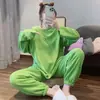 Pijama Coreano para Mujer de Primavera y Otoño Conjunto de Ropa de Casa Suelta, Linda, Dulce con Sonrisa