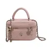 Mini Bolso Texturizado para Mujer 2025 Nuevo de Moda Acolchado con Cadena Cruzado Pequeño Bolso de Hombro Único Bolso Cubo