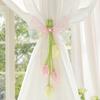 Tiras para Cortinas, Hebillas Magnéticas de Perlas, Tiras para Cortinas de Gasa Tulipán, Accesorios Creativos de Decoración para Cortinas, Cuerdas de Recogida, Hebillas para Cortinas