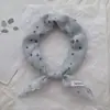 Pañuelo Cuadrado Estilo Princesa Dulce de Ensueño con Lunares Degradados para Mujer Turban Transpirable de Primavera y Verano para Viajes Pañuelo Delgado
