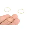 Pendientes sencillos europeos y americanos Accesorios de latón DIY Anillo de cobre sin costuras Pendientes redondos hechos a mano Marco para pendientes con clip Colgante