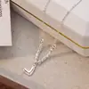 Collar de Cuentas de Transferencia de Amor para Mujer de Alta Gama Lujo Ligero Nicho Cadena Clavicular Estilo Simple Frío Nicho Distintivo Cadena para el Cuello