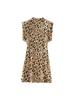 2025 comercio exterior al por mayor primavera nuevo moda chica popular estilo europeo y americano serie estampado animal cadera corto vestido
