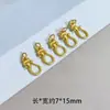 Hebilla de Anillo para Pulsera Antigua de Perlas Doradas Cuentas Espaciadoras Pulsera Hecha a Mano Accesorios de Cuentas Espaciadoras Joyería DIY Colgante Venta al por Mayor