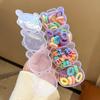 Banda de goma para niños en caja, cuerda para la cabeza para niños, banda para el cabello para niñas, banda de goma para niñas, el cabello del bebé no lastima el pulgar