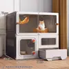 Gaiola para Gatos com Espaço Livre, Banheiro para Gatos Doméstico, Casa para Gatos Integrada, Abrigo para Gatos, Novo Ninho para Gatos, Armário para Gatos, Vila para Gatos Interna