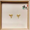 Nuevos Pendientes Pequeños de Alto Valor para Instagram, Pendientes de Lazo, Estilo Occidental de Nicho, Sencillos, Modernos, Versátiles y Pendientes de Gama Alta