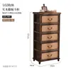 Aparador de Madeira Maciça Vintage Armazenamento Estilo Country Americano Sala de Estar Armário Antigo Pousada Armário de Jantar Balde Decorativo Criativo Armário