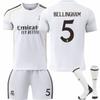 2526 Nova Camisa de Futebol Cavalo Real Camisa de Casa N°. 7 Ronaldo Não. 9 Mbappé Não. 10 Terno Infantil Adulto