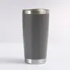 Taza de Acero Inoxidable para Coche para Exteriores Transfronteriza de 20 oz, Taza Termo de Cerveza de Doble Capa con Tapa, Taza Grande de Hielo Simple