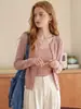Cárdigan de punto estilo coreano CHOCOOLATE para mujer, abrigo corto versátil de otoño, ajustado, elegante, con botones
