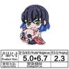 Junle Parche de Tela Bordado de Dibujos Animados Demon Slayer Etiqueta Bordada Estilo Japonés Capítulo Personaje de Anime Bordado Parche de Ropa Bordado