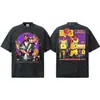 Camiseta Stevieer Kobe Star Estampa Dupla Estilo Pôster Retro Americano Algodão Puro Pesado Manga Curta Solta