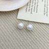 Pendientes geométricos de perlas estilo Chanel retro francés, modernos, ligeros, de lujo, elegantes y exquisitos, pendientes sencillos para mujer.