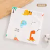 Paquete de Sala de Parto de Bebé de Dibujos Animados Tejido Simple de Algodón Suave Transpirable No Asfixiante Delgado Manta Envolvente para Bebé Envoltura para Bebé