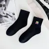 Meias Cityboy para Homens e Mulheres Estilo Coreano Ins Tendência Celebridade da Internet High Street Skate Respirável Meias Esportivas Meia de Cano Médio com Letra