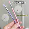 Gemeng silicone Lip Brush Flat Head Lip Film Brush Batom Dye Brush Eye Shadow Brush portátil Cavando Pincel de maquiagem multifuncional