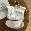 Bolsillo de Arroz Desmontable para Bebé, Babero Impermeable de PU para Comer, Bolsillo para Saliva para Niños y Niñas, Categoría A [Stock Listo al por Mayor]