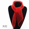 Pañuelo de baile para niños examen rojo verano fino largo para mujer versátil pañuelo cuadrado pequeño pañuelo de baile colorido